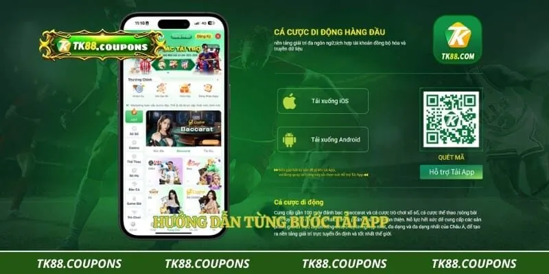 Hướng dẫn từng bước tải app
