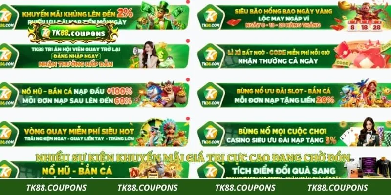 Nhiều sự kiện khuyến mãi giá trị cực cao đang chờ đón