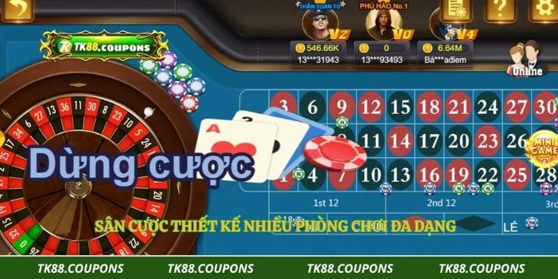Sân cược thiết kế nhiều phòng chơi đa dạng